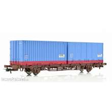 NMJ 1000234 - NMJ Topline 611.103Green Cargo Lgjns 42 74 443 0 494-8 mit 2 GreenCargo containere, H0