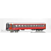 NMJ 1000255 - NMJ Topline 106.504 Personenwagen B3-6.25644 der NSB, rot/grau/silber, H0