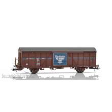 NMJ 1000363 - NMJ Topline 506.305 Gbs 150 0 230-0 ´Adresseavisen´ Güterwagen der NSB, H0