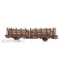 NMJ 1000385 - NMJ Topline 502.304 Kbps 21 76 335 3 742-8 Rungenwagen NSB mit Beladung, H0