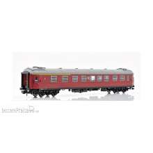 NMJ 1000413 - NMJ Topline 202.101 AB2 4853, 1/2 Kl Personenwagen der SJ, mit neuem weissem Logo, H0