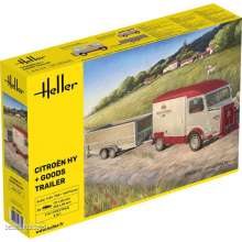 Heller 50331 - Citroen HY + Goods Trailer