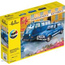 Heller 52325 - STARTER KIT Gendarmerie Set Renault Estafette + Renault 4TL