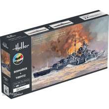 Heller 55078 - 1:400 STARTER KIT Bismarck + Tirpitz TWINSET