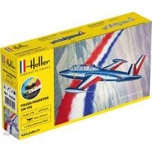 Heller 56220 - STARTER KIT Fouga Magister CM 169 in 1:72