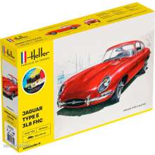 Heller 56709 - STARTER KIT Jaguar Type E 3L8 FHC in 1:24