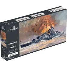 Heller 85078 - 1:400 Bismarck + Tirpitz TWINSET