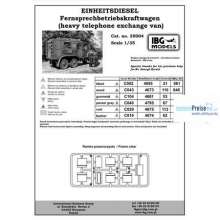 IBG-Modellbau IBG35004 - Einheitsdiesel - Fernsprechbetriebskraftwg. Kfz.61