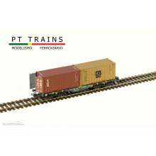 PT Trains 100321 - Wagen Sgmmnss 40 MFD RAIL + 1x20’DV TEX + 1x20’DV MSC