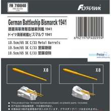 Flyhawk FH710040 - Battleship Bismarck 10.5cm/65 C/33 Metal Barrel