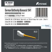 Flyhawk FH760147 - German Navy 15cm/52SKC/28 Metal Barrel short Type