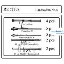 ATTACK ATT72309 - Handfeuerwaffen Set 1 / Hand weapons set 1 1/72