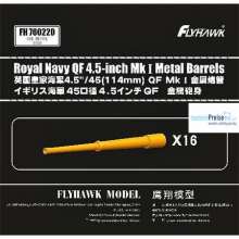 Flyhawk FH760220 - Royal Navy QF 4.5 inch Mk.I Metal Barrels