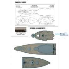 Flyhawk FHW70172 - Holzdeck für USS Arizona 1941 (Hobby Boss 83401)