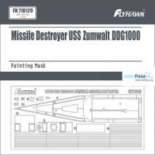 Flyhawk FH710129 - USS Zumwalt DDG1000 Deck Painting Mask (FH1175)