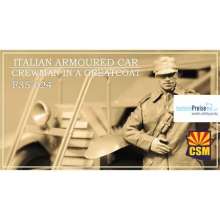 Copper State Models CSM-F35024 - Italian Armoured Car Crewman in a greatcoat