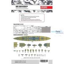 Flyhawk FHM350061 - HMS KING GEORGE V DECK PAINT MASK (TAMIYA 78010)