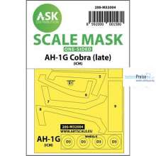 Artscale ASK200-M32004 - AH-1G Cobra (late) one-sided masks (ICM/SH)