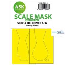 Artscale ASK200-M32010 - SB2C-4 Helldiver wheel bays masks for Infinity kit