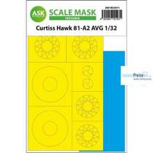 Artscale ASK200-M32011 - Curtiss Hawk 81-A2 AVG INSIGNIA masks for GWH