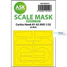 Artscale ASK200-M32012 - Curtiss Hawk 81-A2 AVG wheels bay masks for GWH