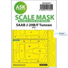 Artscale ASK200-M32017 - SAAB J-29B/F double-sided express masks for Fly