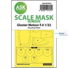 Artscale ASK200-M32042 - Gloster Meteor F.4 one-sided mask for HK Models