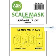 Artscale ASK200-M32046 - Spitfire Mk.IX one-sided masks for Tamiya