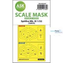 Artscale ASK200-M32047 - Spitfire Mk.IX double-sided masks for Tamiya