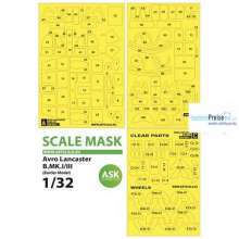 Artscale ASK200-M32054 - Lancaster B Mk.I/III express self adhesive masks