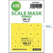 Artscale ASK200-M35002 - UH-1C one-sided painting mask for Academy