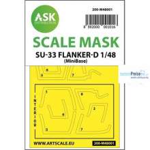 Artscale ASK200-M48001 - Su-27K Sea Flanker/Su-33 Flanker D dbl.-sided mask