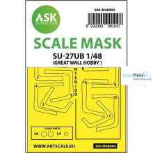 Artscale ASK200-M48004 - SU-27UB double-sided painting mask for GWH