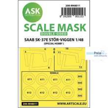 Artscale ASK200-M48011 - SAAB SK-37E Stör-Viggen double-sided painting mask