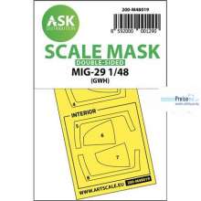 Artscale ASK200-M48019 - MiG-29 double-sided painting mask for GWH