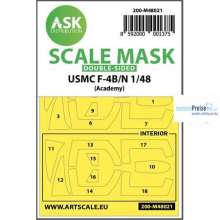 Artscale ASK200-M48021 - USMC F-4B/N double-sided painting mask for Academy