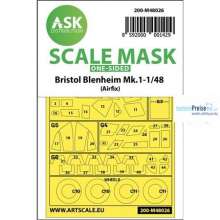 Artscale ASK200-M48026 - Bristol Blenheim Mk.I one-sided painting mask