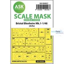 Artscale ASK200-M48027 - Bristol Blenheim Mk.I double-sided painting mask