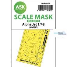 Artscale ASK200-M48032 - Alpha Jet one-sided painting mask for Kinetic