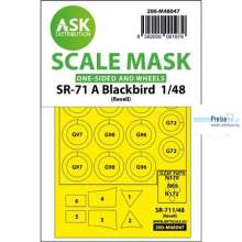 Artscale ASK200-M48047 - SR-71 A Blackbird one-sided mask for Revell