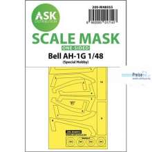 Artscale ASK200-M48055 - Bell AH-1G one-sided express mask f. Special Hobby