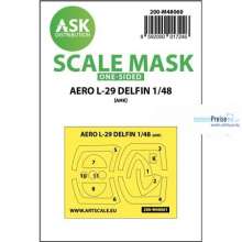 Artscale ASK200-M48060 - AERO L-29 DELFIN one-sided express mask for AMK