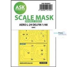 Artscale ASK200-M48061 - AERO L-29 DELFIN double-sided express mask for AMK