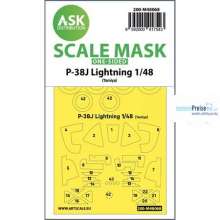 Artscale ASK200-M48068 - P-38J Lightning one-sided mask for Tamiya