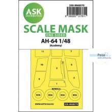 Artscale ASK200-M48070 - AH-64 one-sided mask for Academy