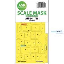 Artscale ASK200-M48071 - AH-64 double-sided mask for Academy