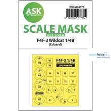 Artscale ASK200-M48076 - F4F-3 Wildcat one-sided express mask for Eduard