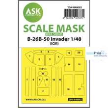 Artscale ASK200-M48082 - B-26B-50 Invader one-sided mask self-adhesive