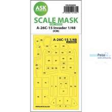 Artscale ASK200-M48084 - A-26C-15 Invader one-sided mask self-adhesive