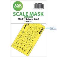 Artscale ASK200-M48090 - M6A1 Seiran one-sided mask self-adhesive pre-cut